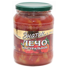Лечо натуральное Знаток стеклянная банка 680 г