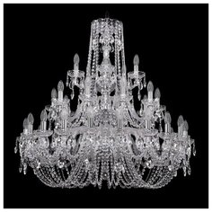 Люстра Bohemia Ivele Crystal 1402 1402/20+10+5/360/3d/Ni, E14, 1400 Вт