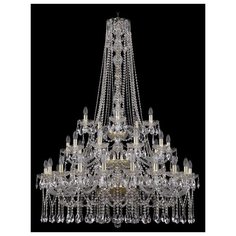 Люстра Bohemia Ivele Crystal 1413 1413/20+10+5/400/h-158/3d/G, E14, 1400 Вт