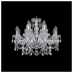 Люстра Bohemia Ivele Crystal 1411 1411/8+4/195/Ni, E14, 480 Вт