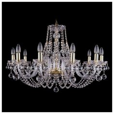 Люстра Bohemia Ivele Crystal 1406 1406/10/300/G/Balls, E14, 400 Вт