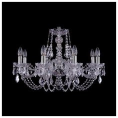 Люстра Bohemia Ivele Crystal 1406 1406/8/240/Ni/Leafs, E14, 320 Вт