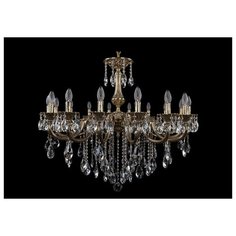 Люстра Bohemia Ivele Crystal 1702 1702/16/300/B/GB, E14, 640 Вт
