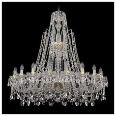 Люстра Bohemia Ivele Crystal 1411 1411/20/400/XL-120/G, E14, 800 Вт