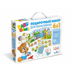 Настольная игра Origami Baby Games. 6 в 1 (для мальчиков)