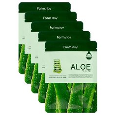 Farmstay маска с экстрактом алоэ, 23 мл, 5 шт.