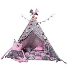 Палатка Вигвамия максимальный с бомбоном маленькие балеринки
