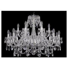 Люстра Bohemia Ivele Crystal 1411 1411/12+6/300/Ni, E14, 720 Вт