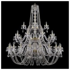 Люстра Bohemia Ivele Crystal 1402/20+10+5/530/3d/G, E14, 1400 Вт