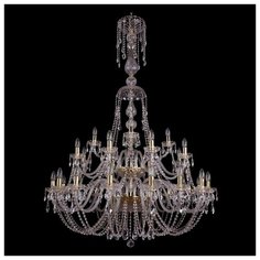Люстра Bohemia Ivele Crystal 1406/16+8+4/400/XL-160/2d/G, E14, 1120 Вт