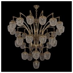 Люстра Bohemia Ivele Crystal 1772/16+10+5+1/490/GB, E14, 1280 Вт