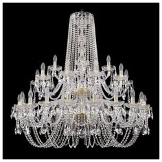 Люстра Bohemia Ivele Crystal 1402/20+10+5/400/2d/G, E14, 1400 Вт