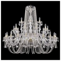 Люстра Bohemia Ivele Crystal 1402/20+10+5/460/G, E14, 1400 Вт