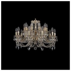 Люстра Bohemia Ivele Crystal 1703/20/225/C/GW, E14, 800 Вт