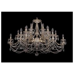Люстра Bohemia Ivele Crystal 1709/18/410/C/GW, E14, 720 Вт