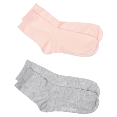 Носки Gulliver Baby комплект из 2 пар, размер 14-16, розовый/серый