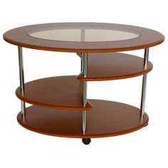 Столик Калифорния мебель Эллипс СЖС-01, ДхШ: 90 х 60 см, вишня