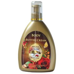 Крем для тела BulFresh Cosmetics Argan & Rose с аргановым маслом и натуральным розовым маслом, 300 мл