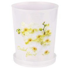 Горшок Альтернатива Декор,12.5х15 см прозрачный Alternativa