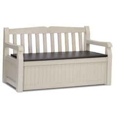 Скамейка KETER Eden Garden Bench, бежевый/коричневый