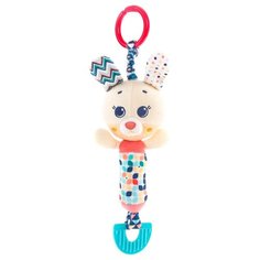 Подвесная игрушка Happy Snail Зайка Лаки (19HS02RB) бежевый/красный/синий