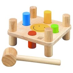 Стучалка PlanToys Забивалка с молоточком разноцветный
