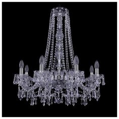 Люстра Bohemia Ivele Crystal 1403 1403/8/240/h-76/Ni, E14, 320 Вт