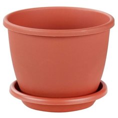 Горшок Альтернатива Афина, 17.5х15.5 см коричневый Alternativa