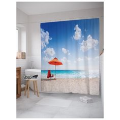 Штора для ванной JoyArty Морское блаженство 180х200 (sc-9372) разноцветный