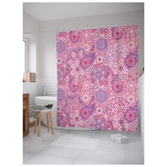 Штора для ванной JoyArty Цветочное покрытие 180х200 (sc-23330) разноцветный