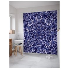 Штора для ванной JoyArty Потеряйся в узоре 180х200 (sc-23127) разноцветный