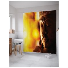 Штора для ванной JoyArty Задумчивая фигура 180х200 (sc-14873) разноцветный