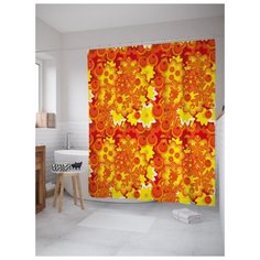 Штора для ванной JoyArty Фруктовый пожар 180х200 (sc-30091) разноцветный