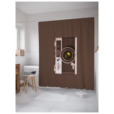 Штора для ванной JoyArty Фотаппарат 180х200 (sc-156857) разноцветный