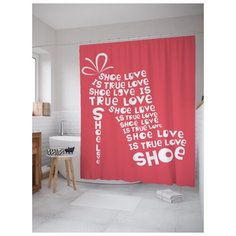 Штора для ванной JoyArty Любовь к обуви 180х200 (sc-16008) разноцветный