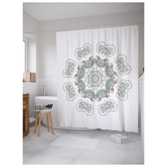 Штора для ванной JoyArty Магия цветка 180х200 (sc-21222) разноцветный