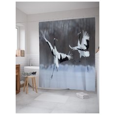 Штора для ванной JoyArty Танец птиц 180х200 (sc-21753) разноцветный