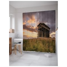 Штора для ванной JoyArty Отголосок древности 180х200 (sc-14128) разноцветный