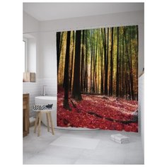 Штора для ванной JoyArty Осеннее тепло 180х200 (sc-9337) разноцветный