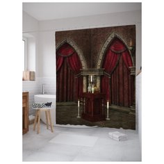 Штора для ванной JoyArty Дворец магии 180х200 (sc-19168) разноцветный