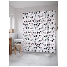 Штора для ванной JoyArty Такса и мяч 180х200 (sc-53400) разноцветный