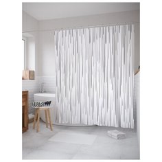 Штора для ванной JoyArty Дождевой ливень 180х200 (sc-19775) разноцветный