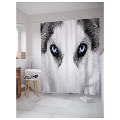 Штора для ванной JoyArty Верные глаза 180х200 (sc-2744) разноцветный