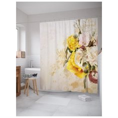 Штора для ванной JoyArty Букет роз 180х200 (sc-32909) разноцветный