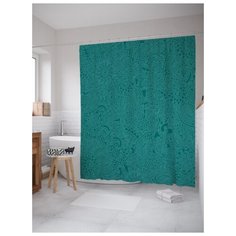 Штора для ванной JoyArty Расплывчатый узор 180х200 (sc-13251) разноцветный