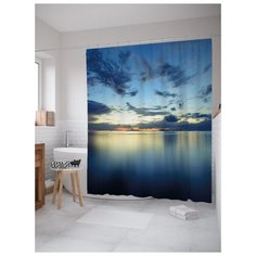 Штора для ванной JoyArty Бесшумное море 180х200 (sc-21343) разноцветный