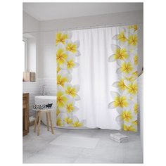 Штора для ванной JoyArty Цветочный вход 180х200 (sc-12272) разноцветный