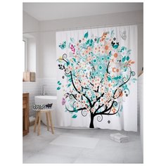 Штора для ванной JoyArty Энергия природы 180х200 (sc-2690) разноцветный