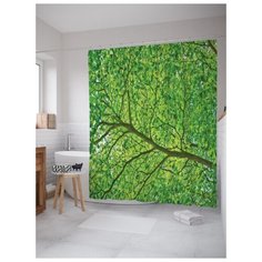 Штора для ванной JoyArty Любование лесом 180х200 (sc-20670) разноцветный