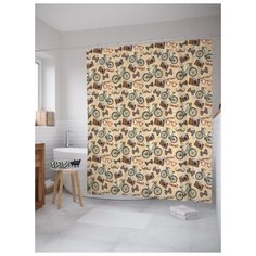 Штора для ванной JoyArty Французская романтика 180х200 (sc-53460) разноцветный